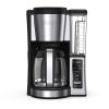 12-Cup Programmable Coffee Brewer, 2 Brew Styles, Adjustable Warm Plate, 60oz Water Reservoir, Black/Stainless Steel, CE250
