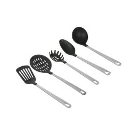 Kitchen and Cooking Utensil Set Spoon Spatula Ladle Pasta Spoon and Skimmer Assorted Colors
