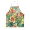 Utah Sego Lilies in Watercolor Apron Cooking Kitchen Server Baking Crafts Gardening for Adult Women Men, Unisex, Large, Multicolor