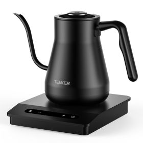 Electric Gooseneck Kettle Temperature Control & 5 Variable Presets;  Pour-Over Tea Kettle for Coffee Brewing;  Stainless Steel Inner;  1200W Rapi