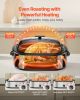Roaster Oven, 20QT Electric Roasting Pan, 150-450 F Adjustable Temperature Fast-Cooking Turkey Roaster, Turkey Oven with Self-Basting Lid