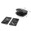 2-Slice Removable Plates Waffle & Sandwich Maker, Ceramic Nonstick, 750 Watts